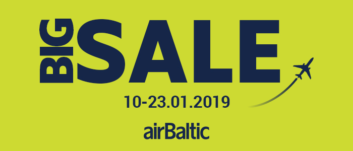 Большая распродажа Airbaltic началась! Большая распродажа Airbaltic началась!