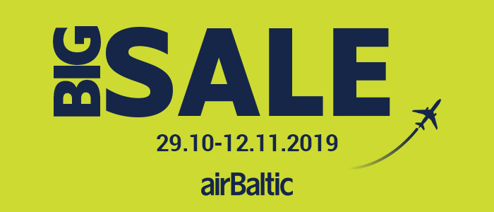 Большая распродажа билетов airBaltic! Большая распродажа билетов airBaltic!