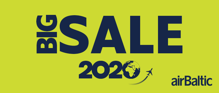 Большая распродажа авиабилетов airBaltic! Большая распродажа авиабилетов airBaltic!